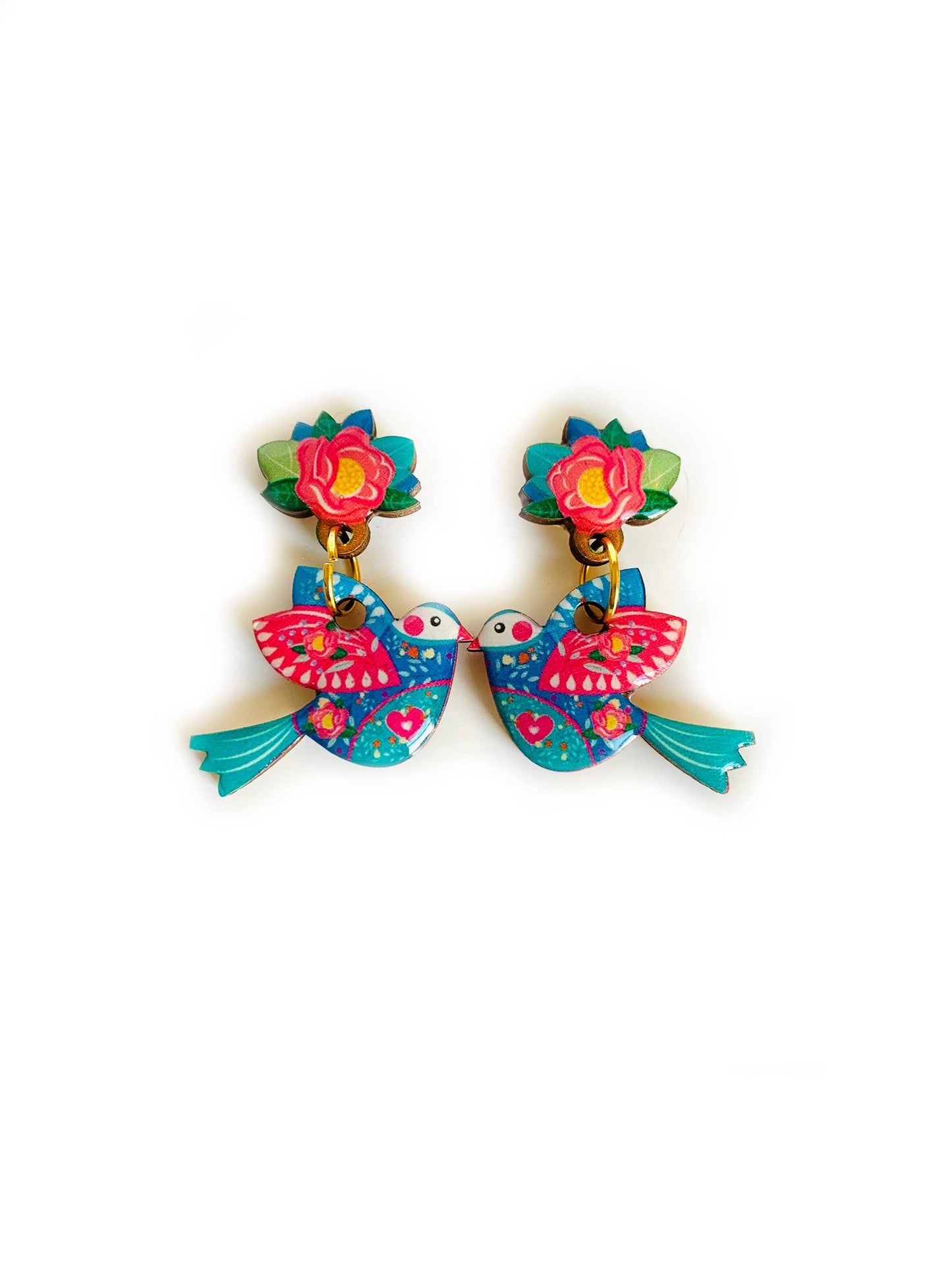 Big bird summer earrings summer jewellery bold statement ear
