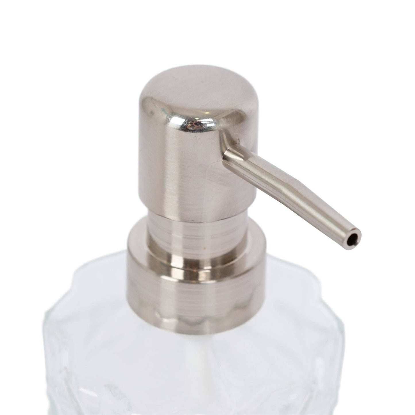 Clear glass pump dispenser - 330ml