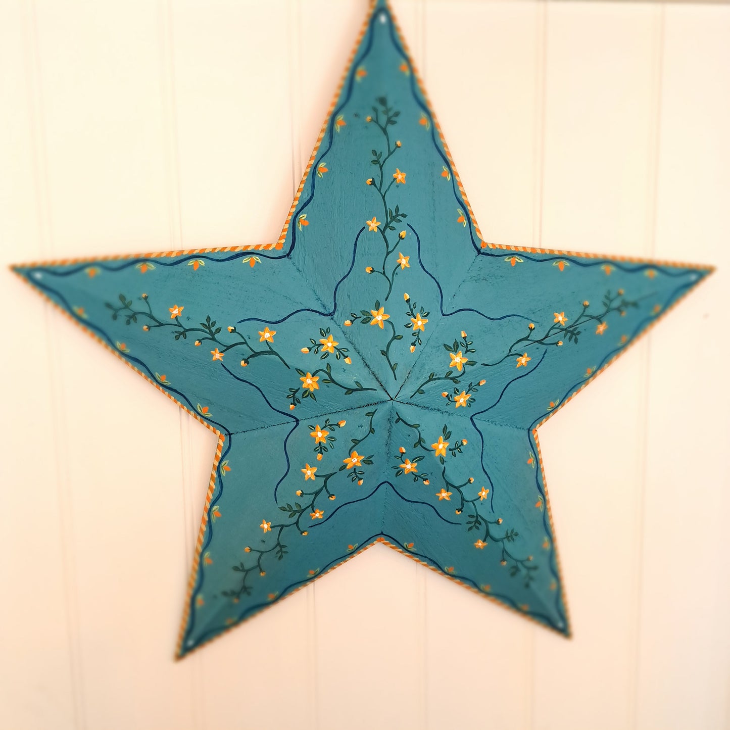 Hand-painted 60cm barn star