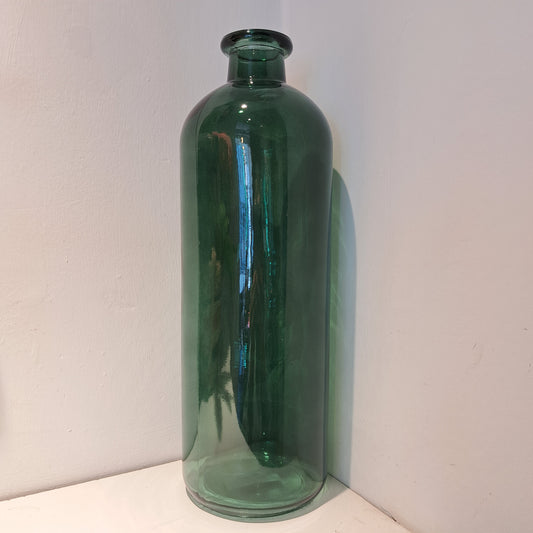 Tall green bottle