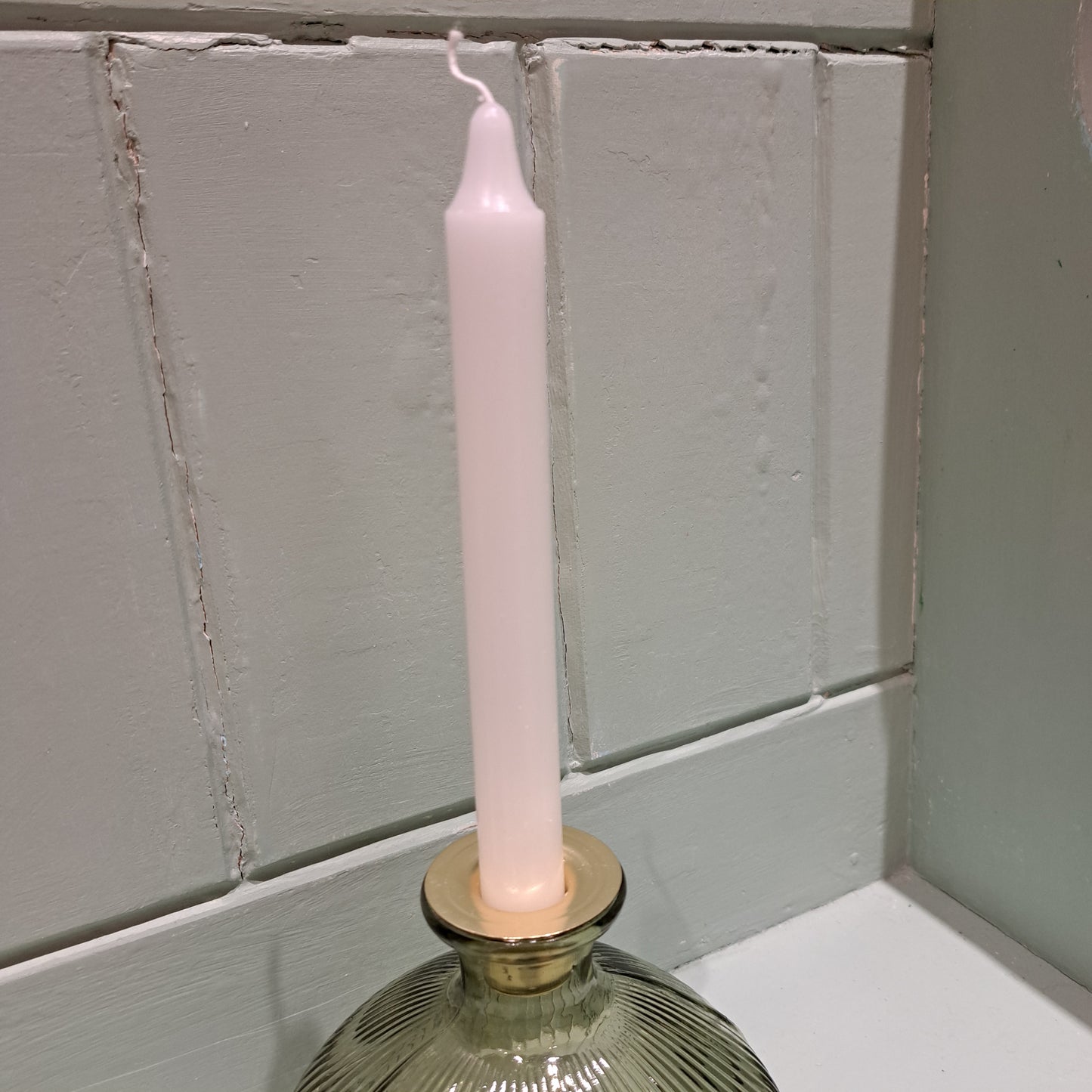 White 20cm dinner candle