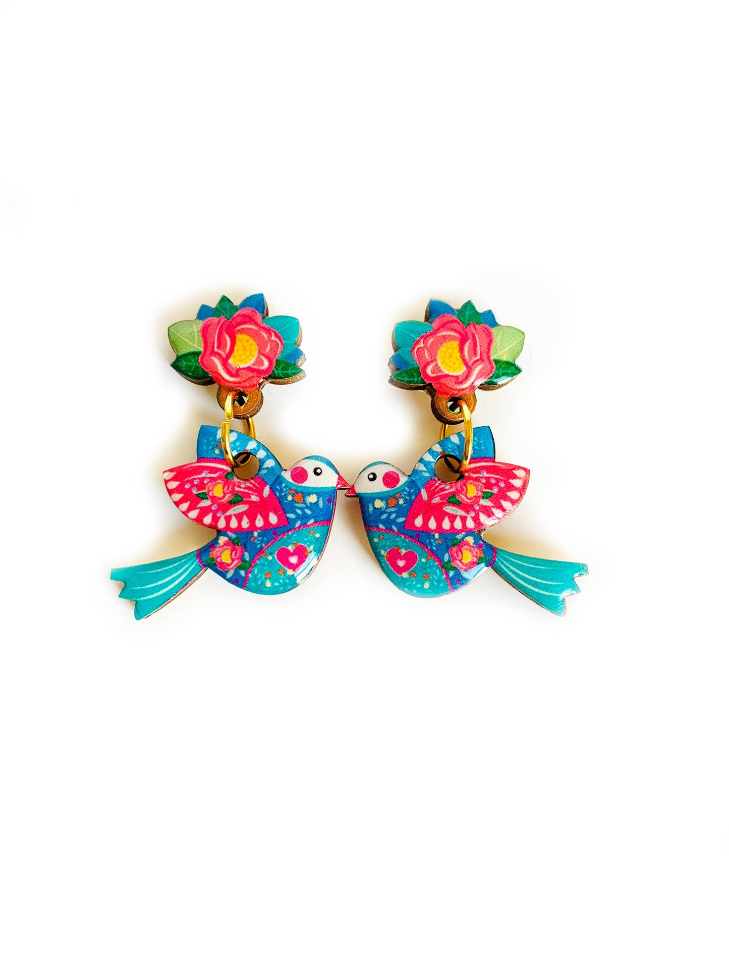 Big bird summer earrings summer jewellery bold statement ear