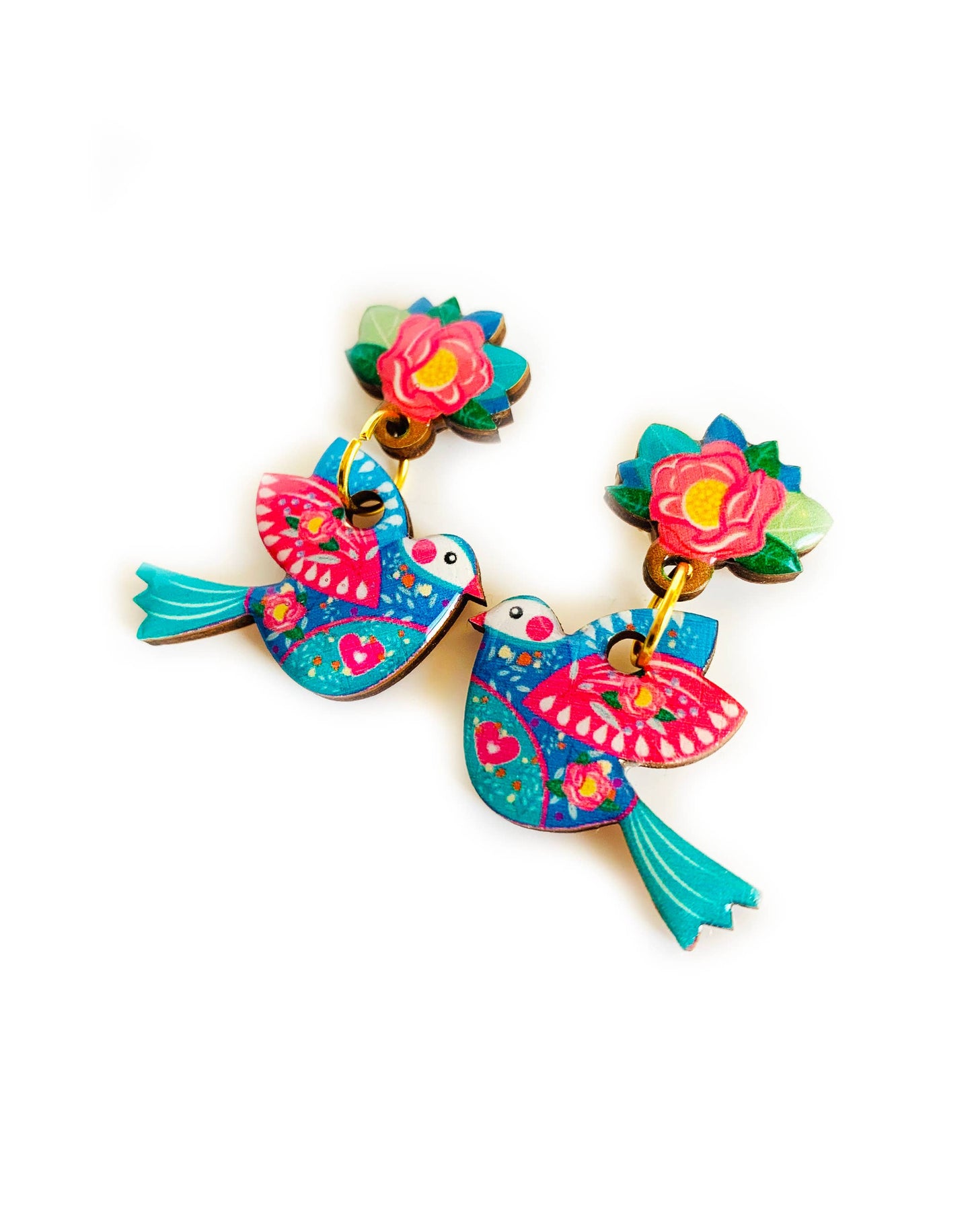 Big bird summer earrings summer jewellery bold statement ear