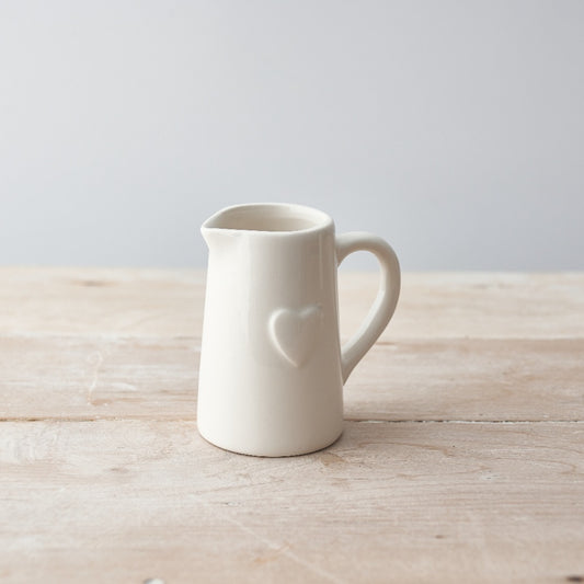 White heart jug - small