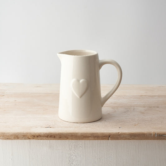 White heart jug - large