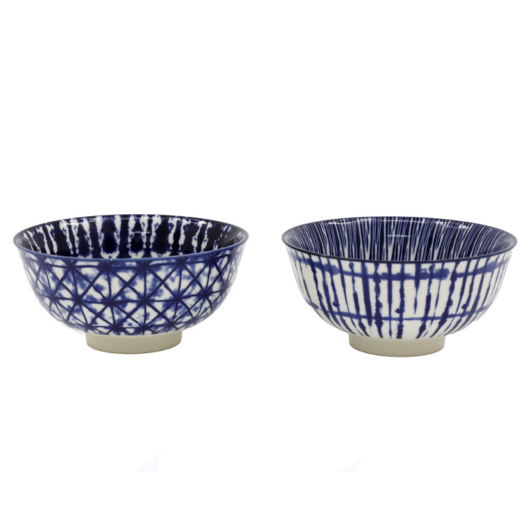 Blue and white 12cm pattern bowl