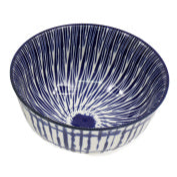 Blue and white 12cm pattern bowl
