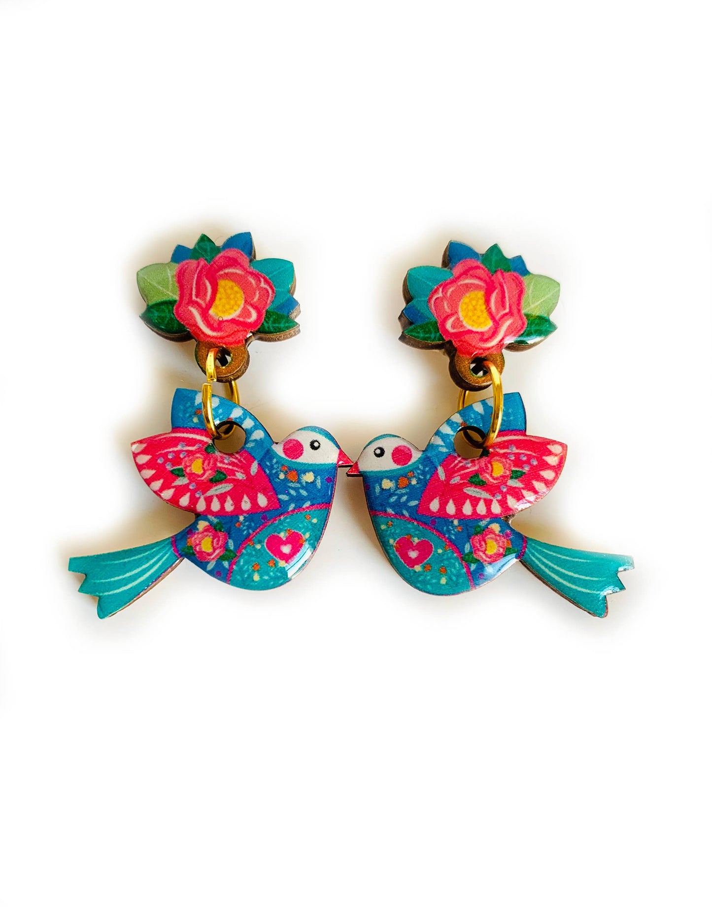 Big bird summer earrings summer jewellery bold statement ear