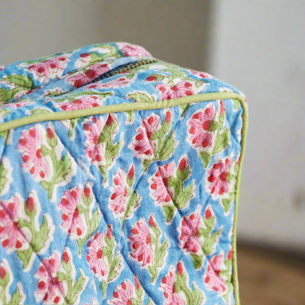 Taruni block print wash bag
