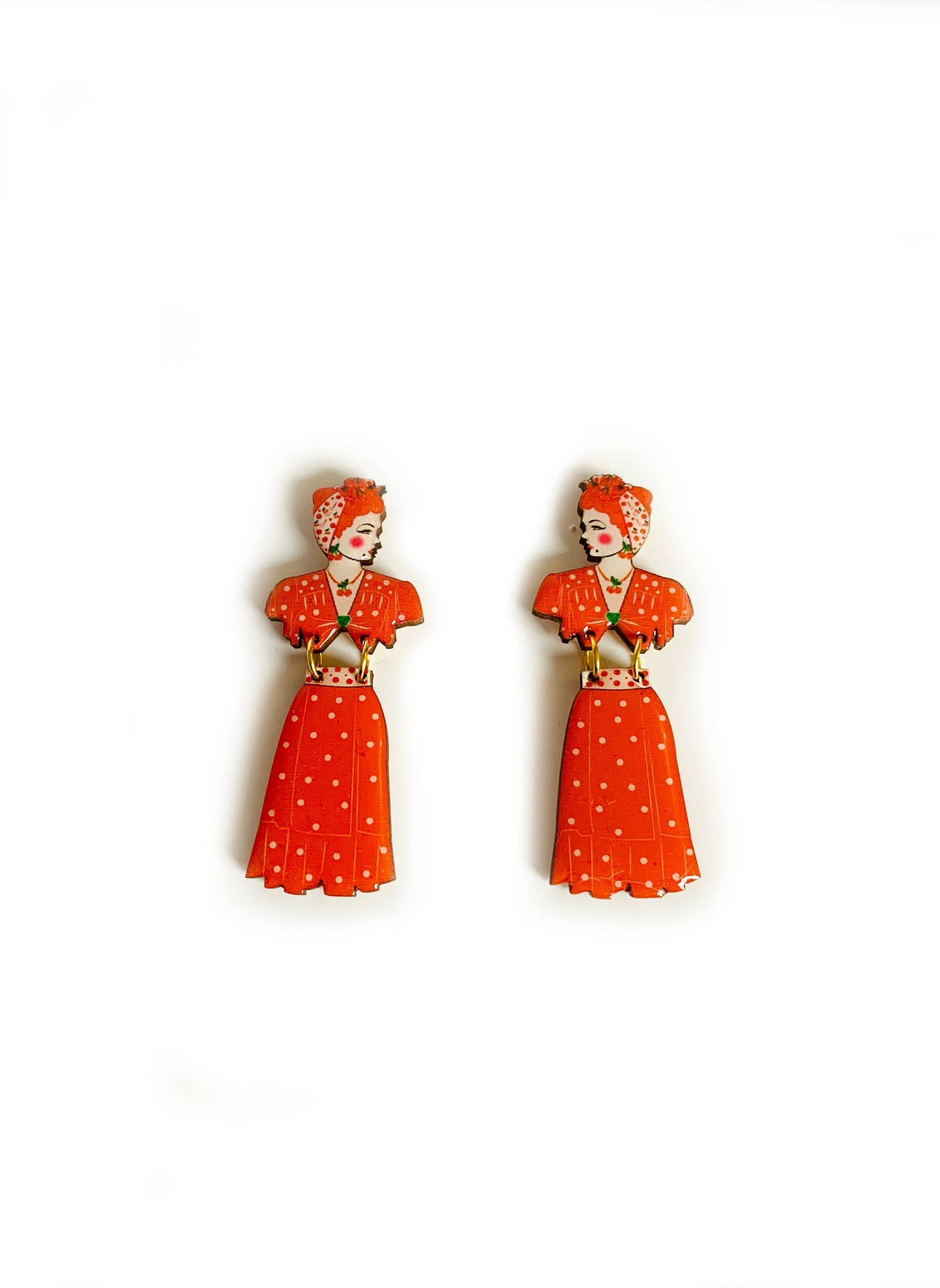 Retro earrings pin up jewellery mid century earrings uk