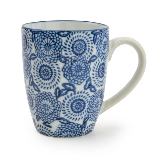 Blue & White chrysanthemum pattern mug