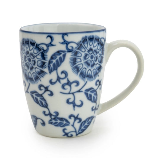 Blue & White floral pattern mug