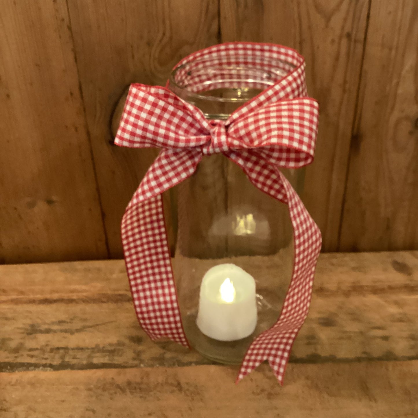 25mm gingham ribbon