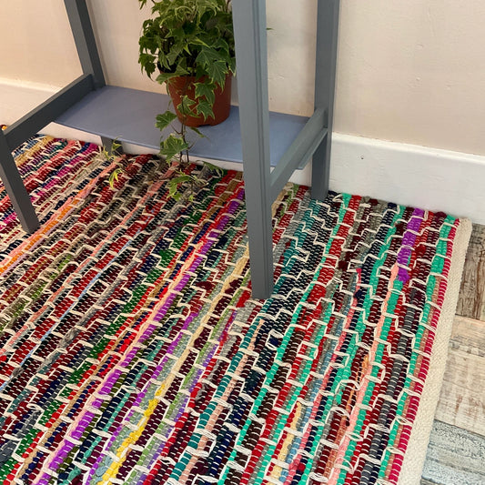 Geo multi coloured rug