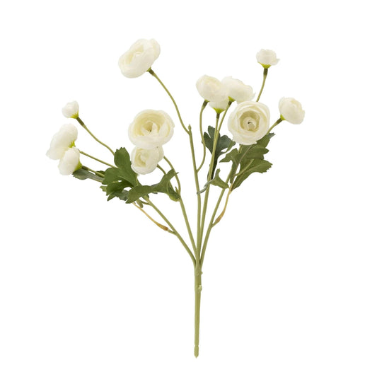 Faux white mini camellia