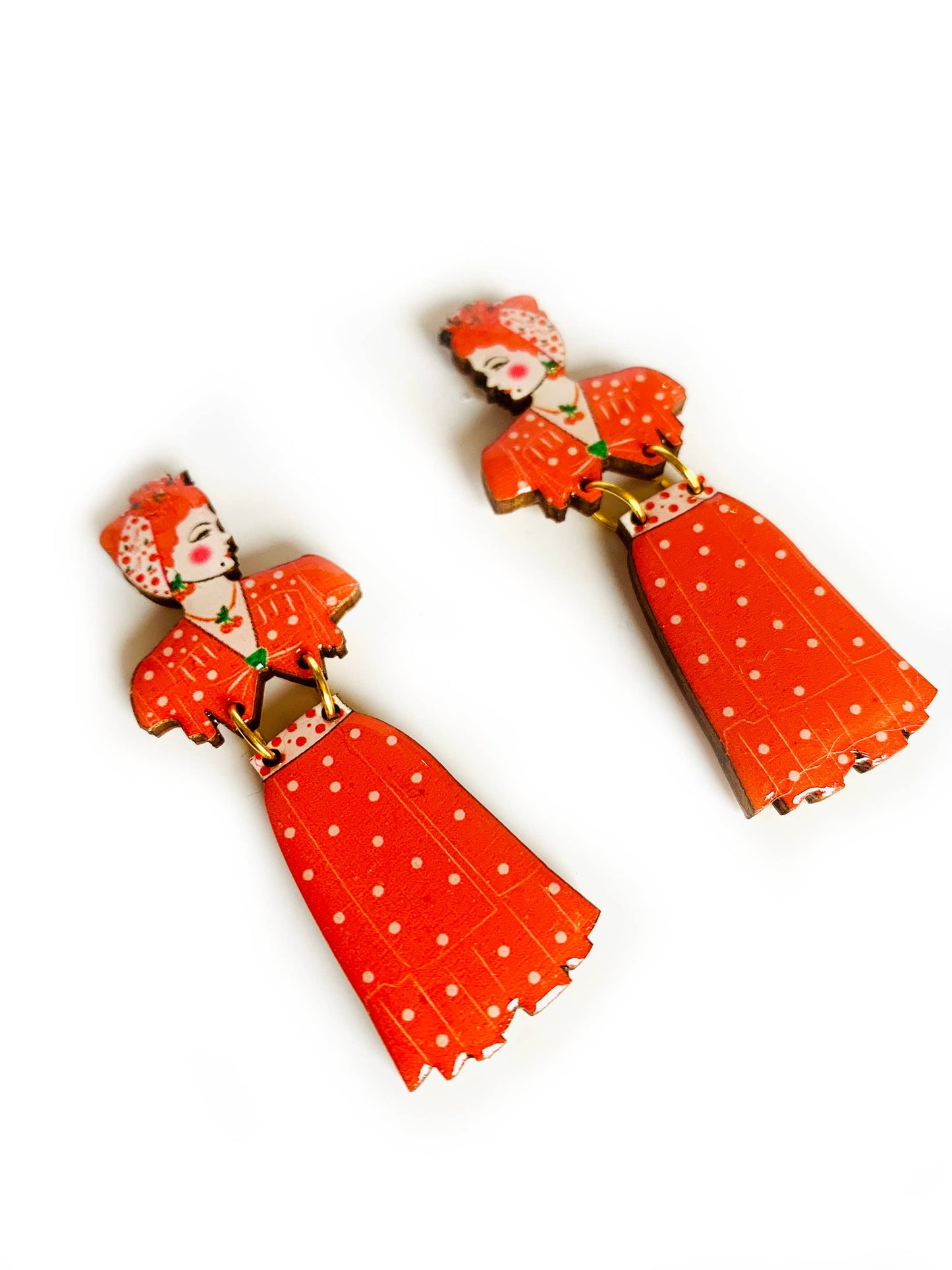 Retro earrings pin up jewellery mid century earrings uk