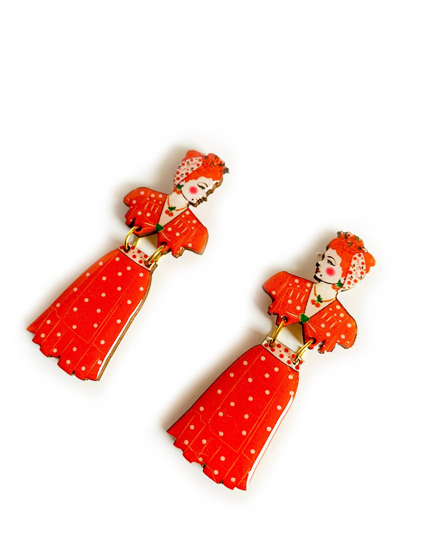 Retro earrings pin up jewellery mid century earrings uk