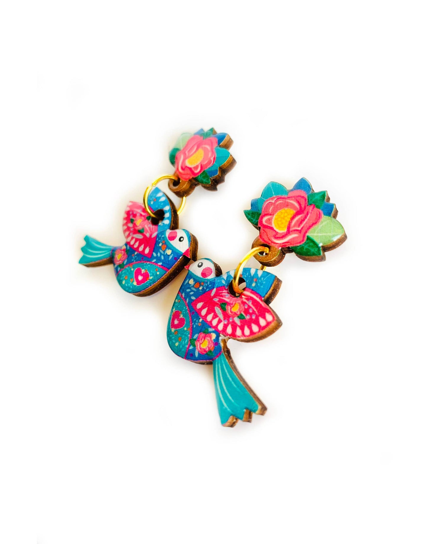Big bird summer earrings summer jewellery bold statement ear