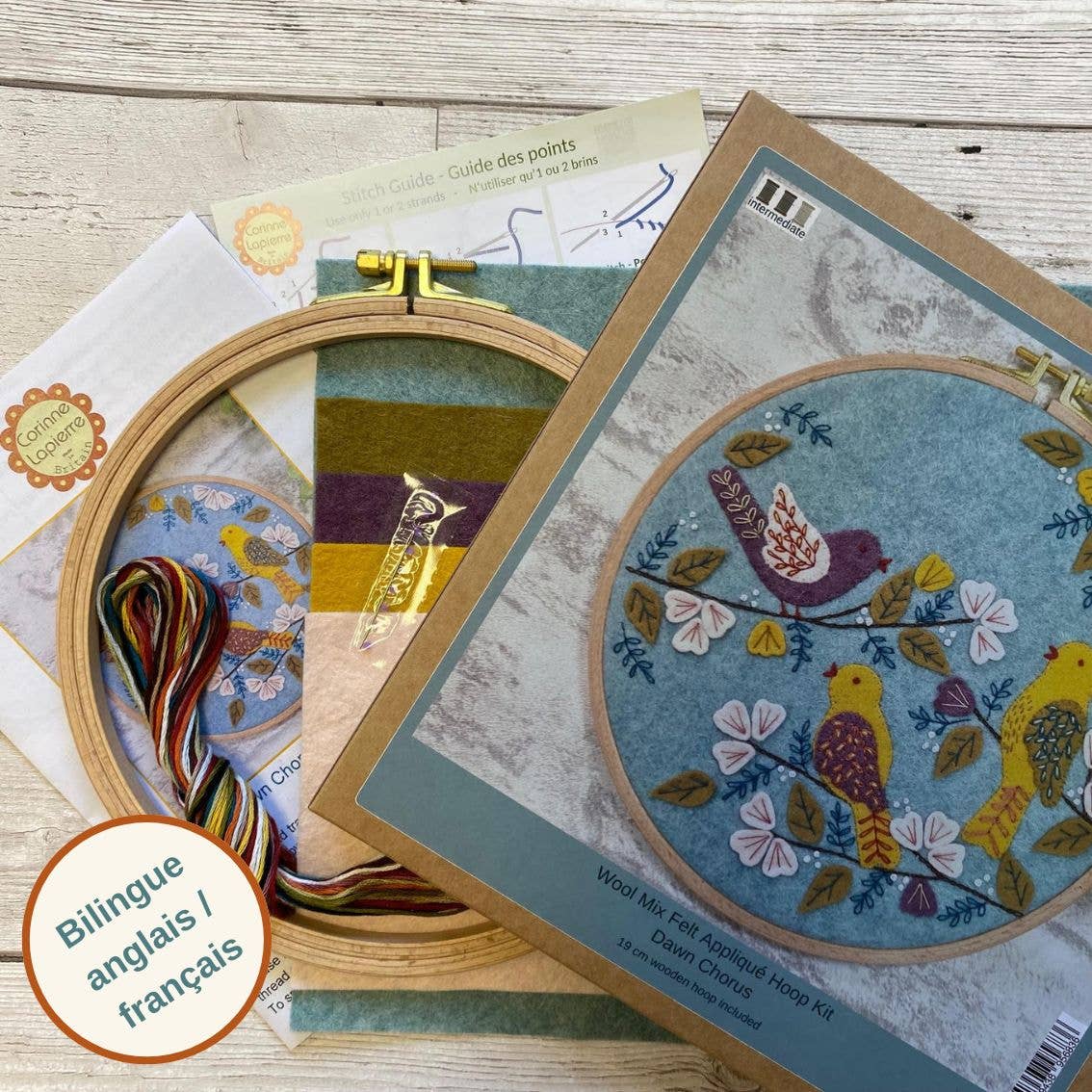 Dawn Chorus Appliqué Hoop Craft Kit