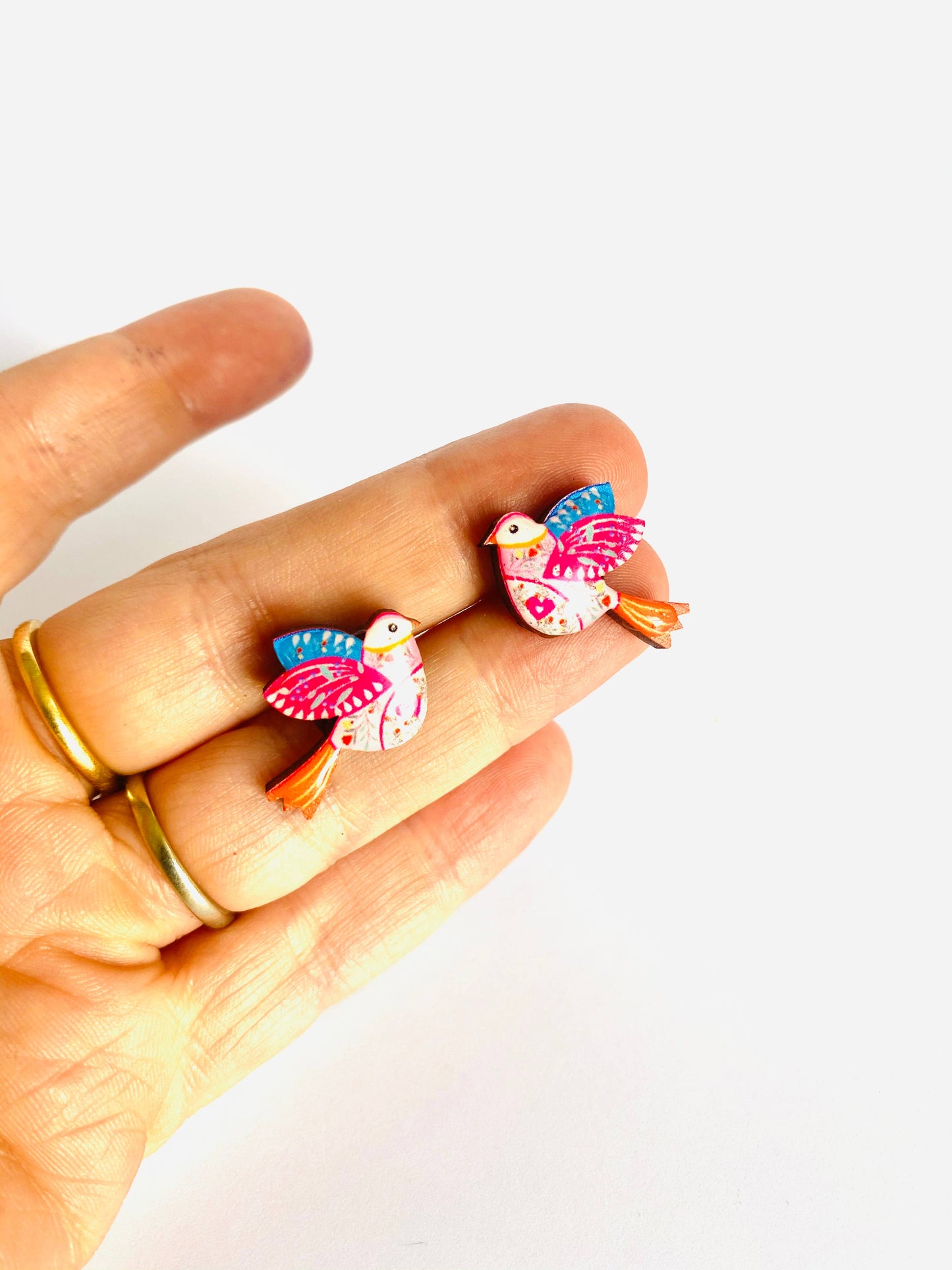 Bird summer studs ladies bird jewellery UK jewellery