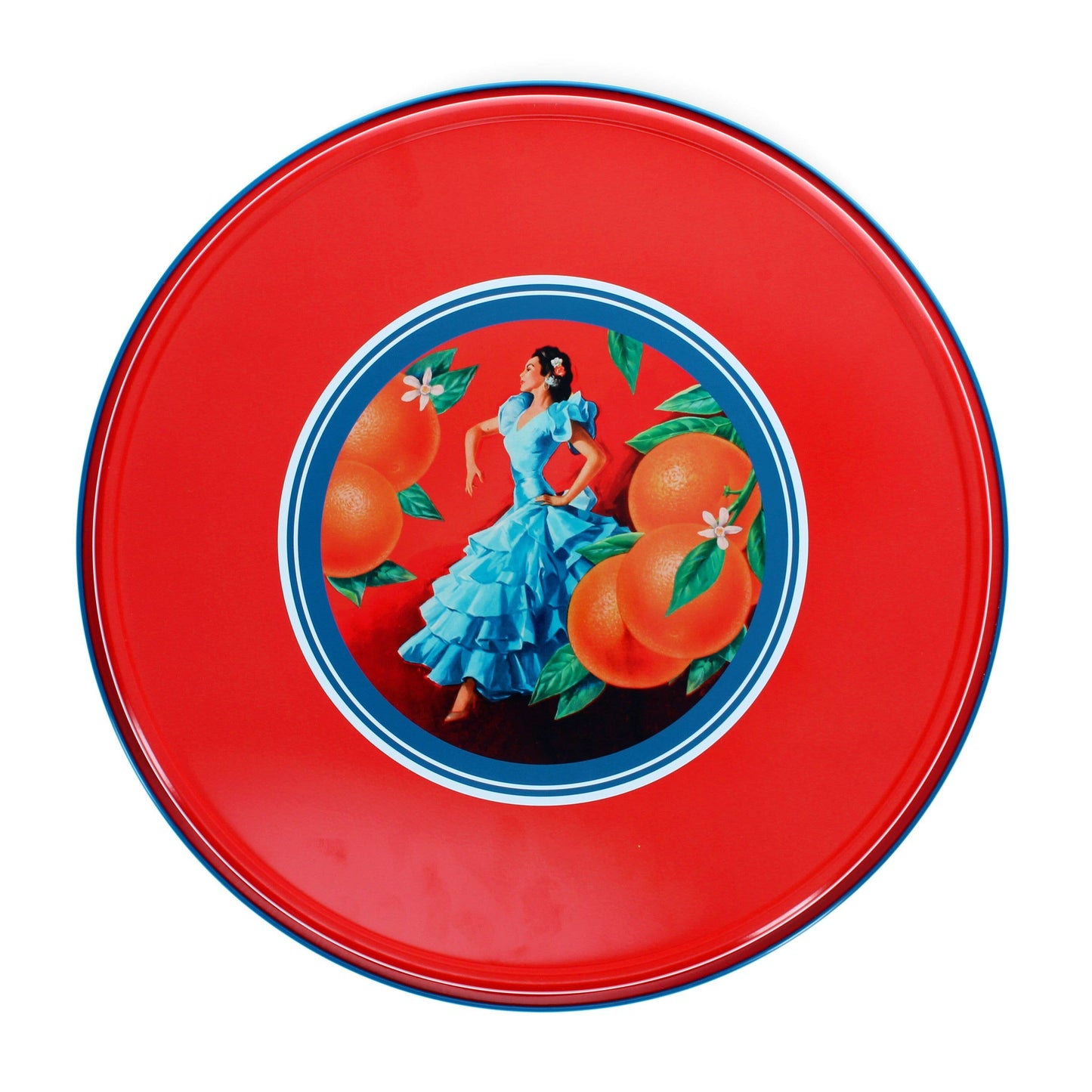 Round Metal Tray - Cerveza Española