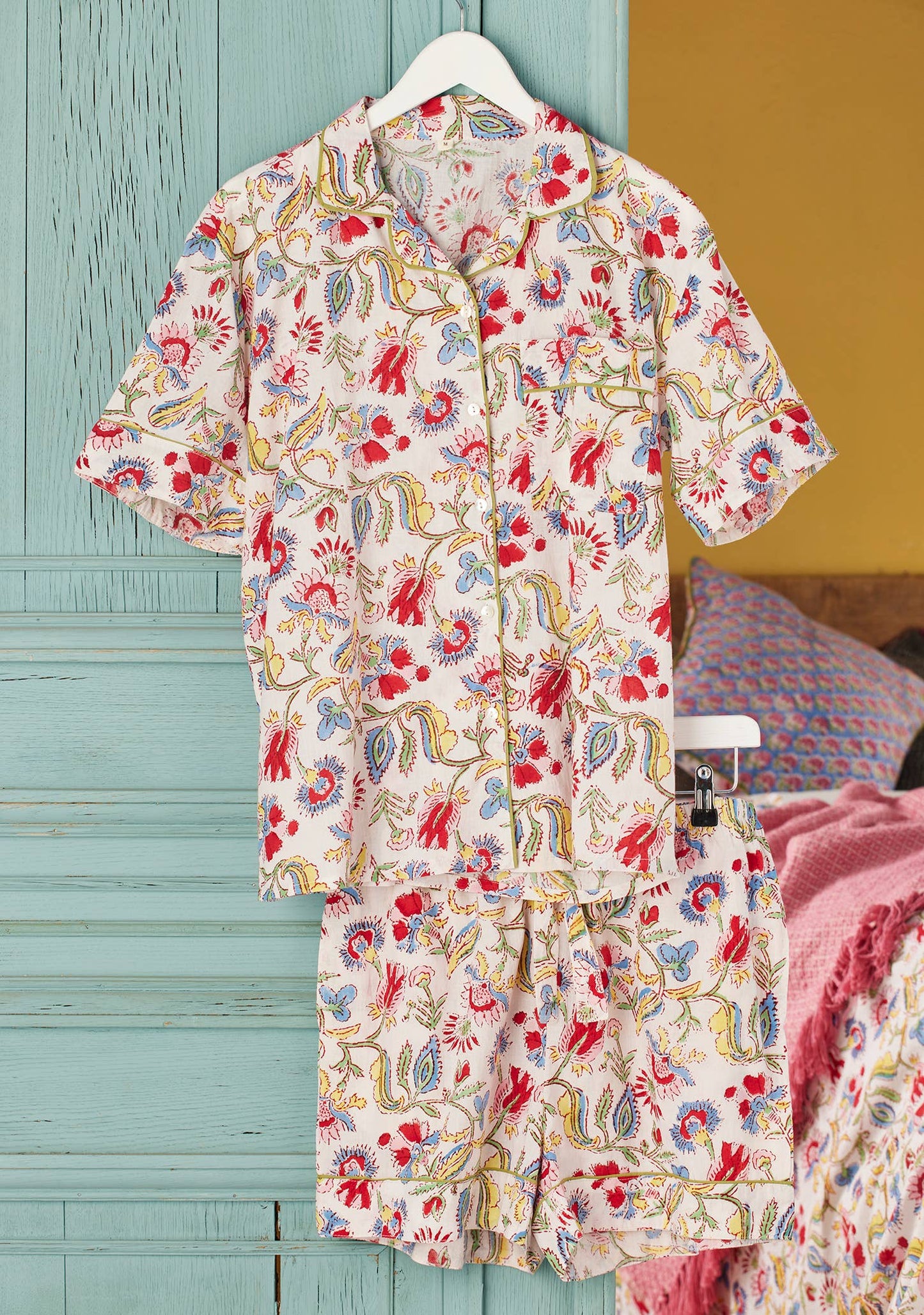 Shvanthi Block Print Short Pyjamas