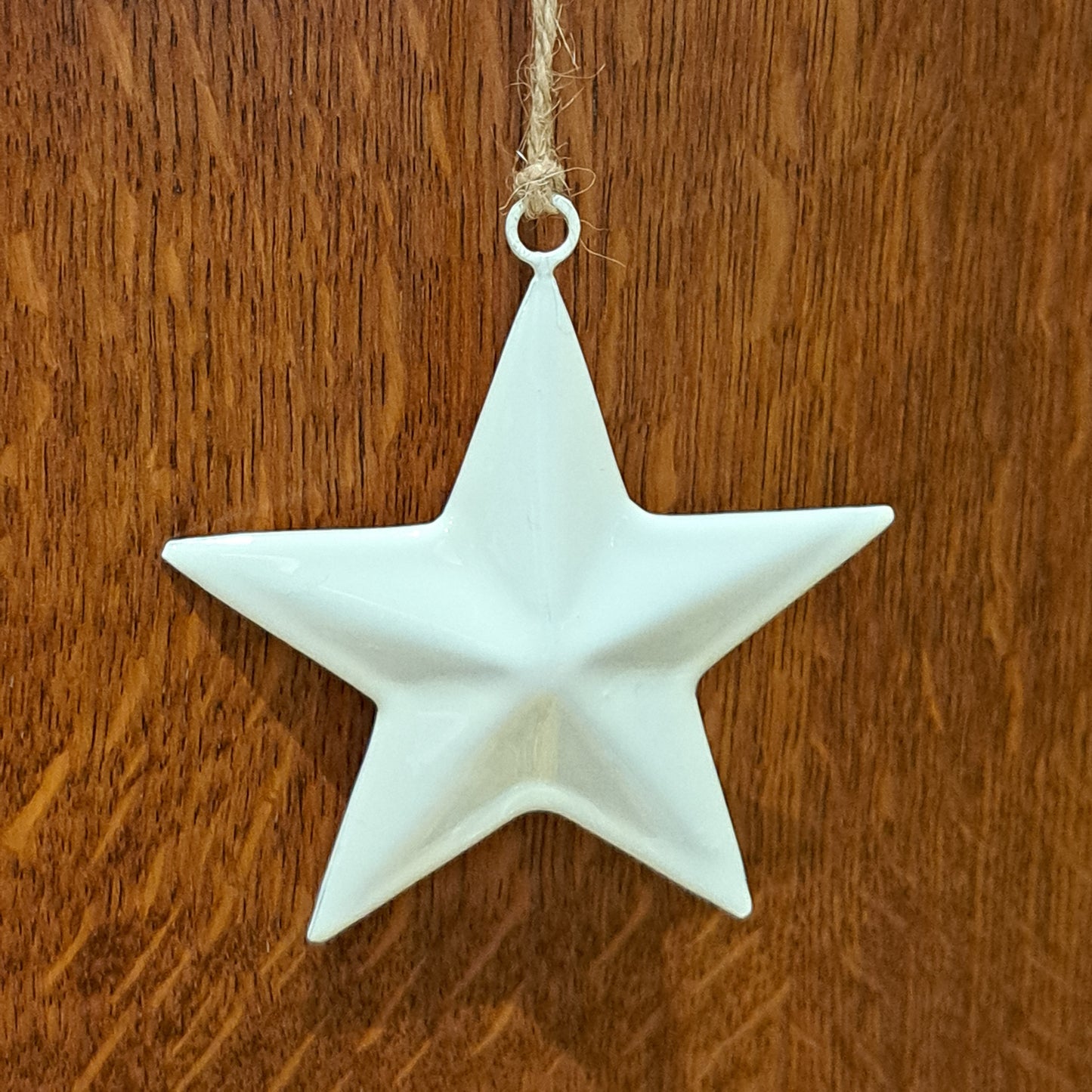 White enamel star