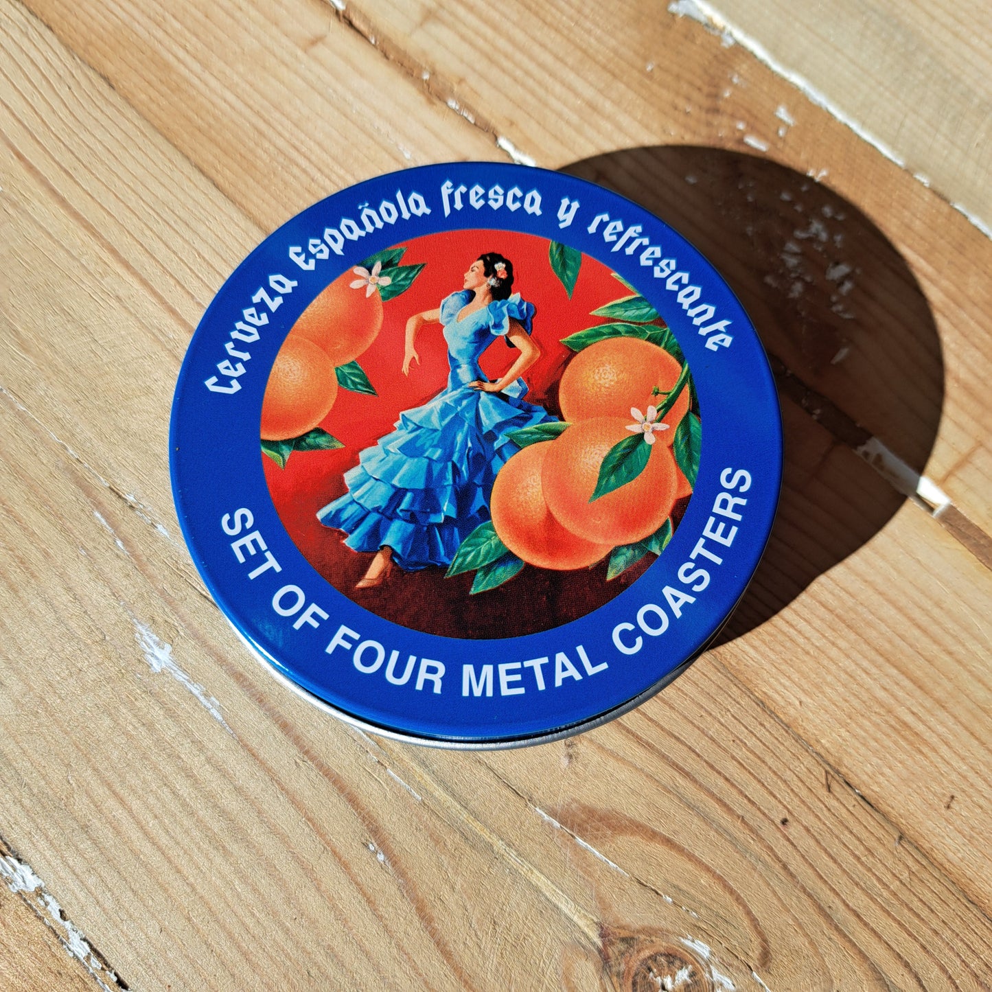Set of 4 coasters - Cerveza Española