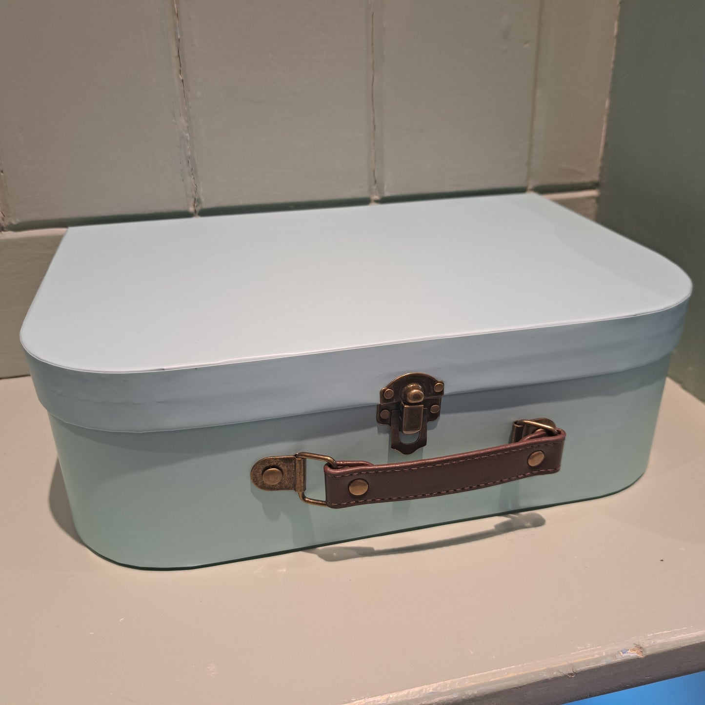 Pastel retro suitcases