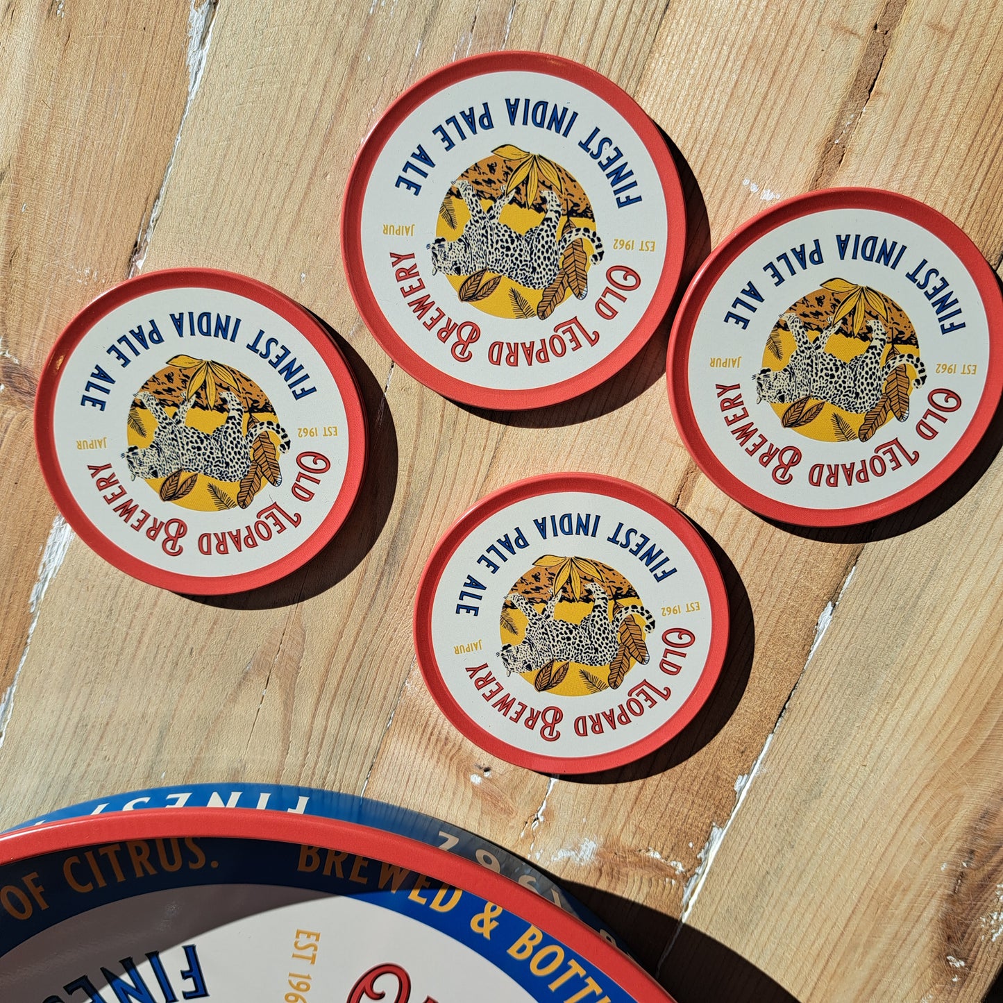Set of 4 coasters - Old Leopard Brewery