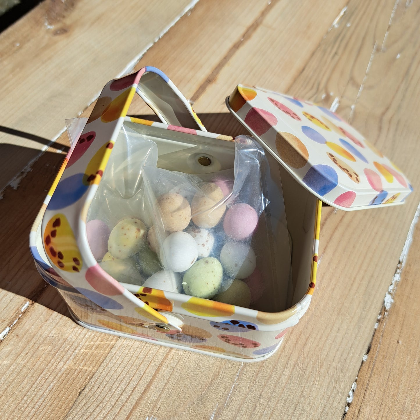 Emma Bridgewater tin with Mini Eggs