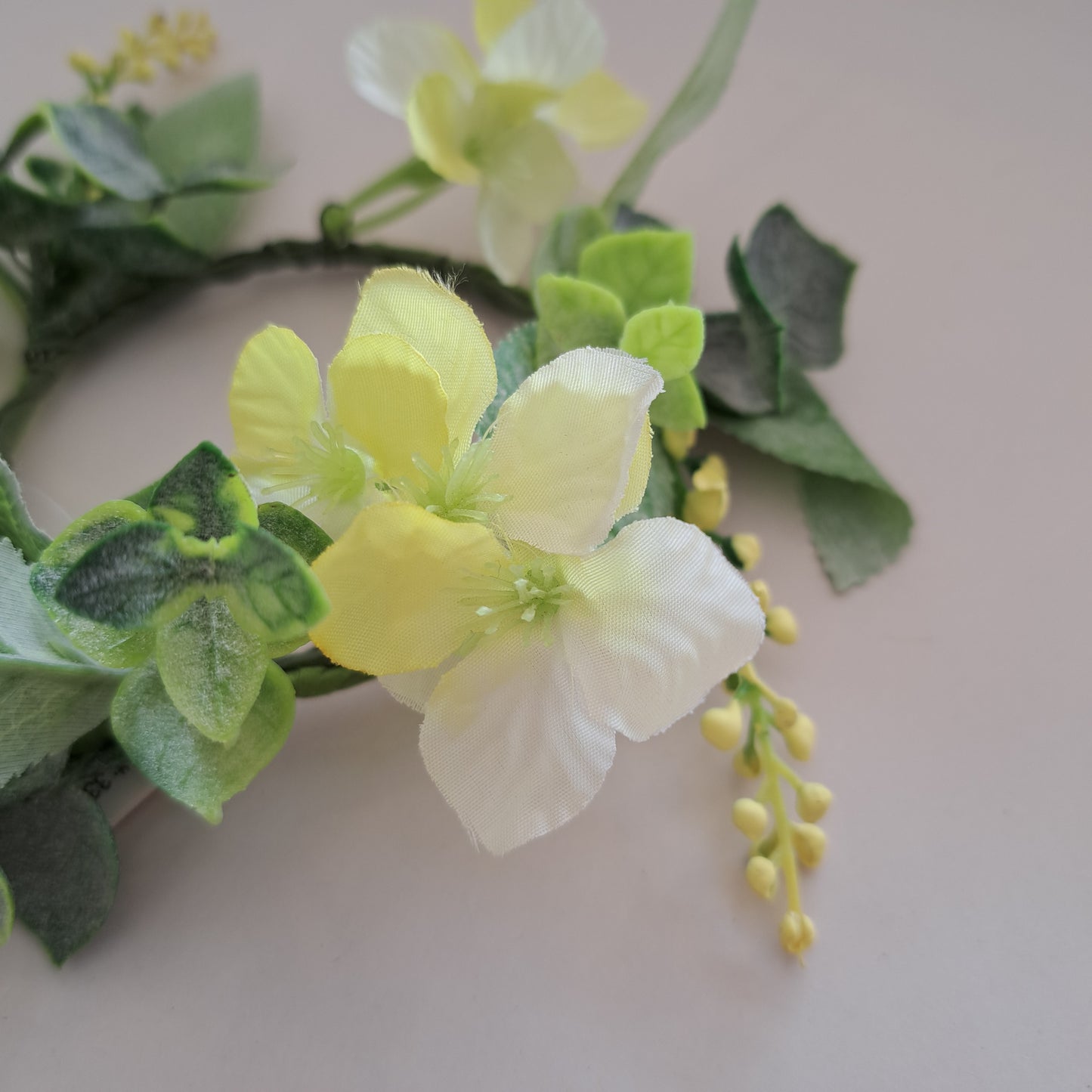 Yellow flower hoop