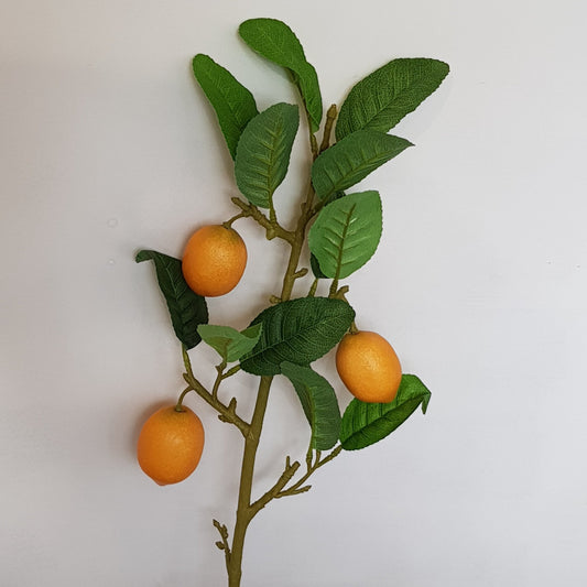Faux lemon branch. Length approx 68cm