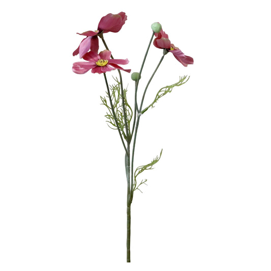 Pink Cosmos faux flower spray