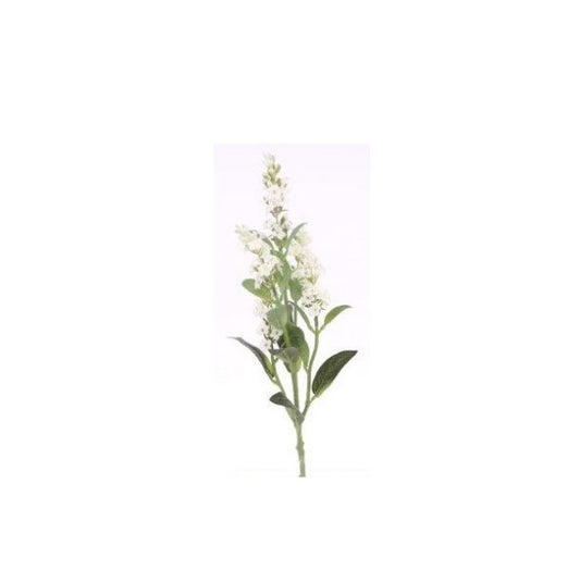 Faux white lilac spray