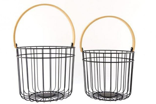 Black wire basket