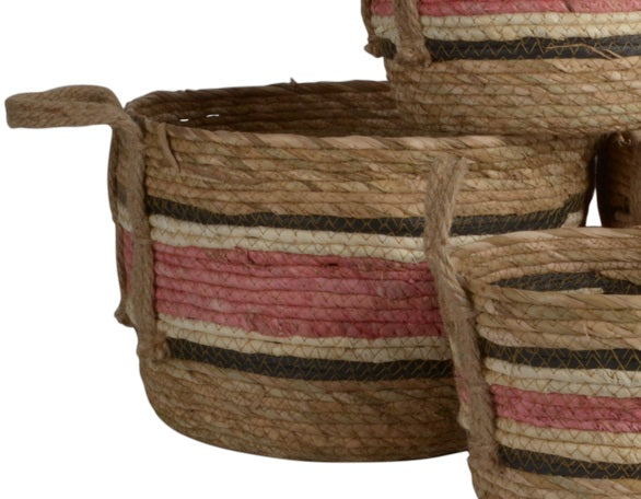 Rose stripe basket