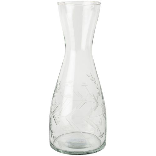 Etched Flowers Carafe