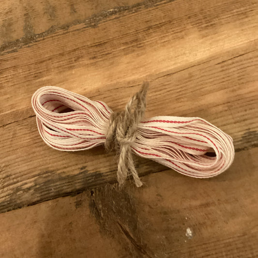 5mm single red stripe ribbon
