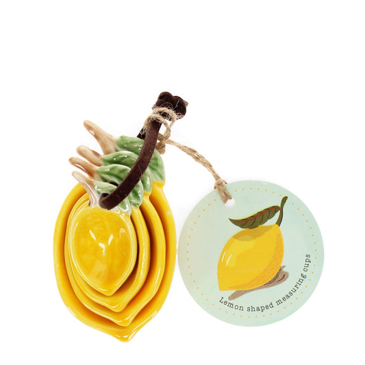 Ceramic lemon measuring spoons