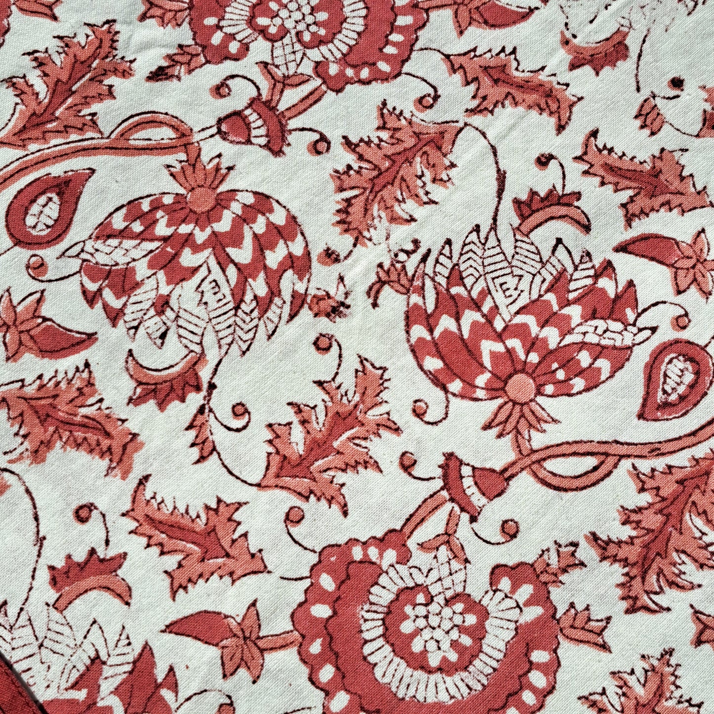 Suzani hand block print round tablecloth