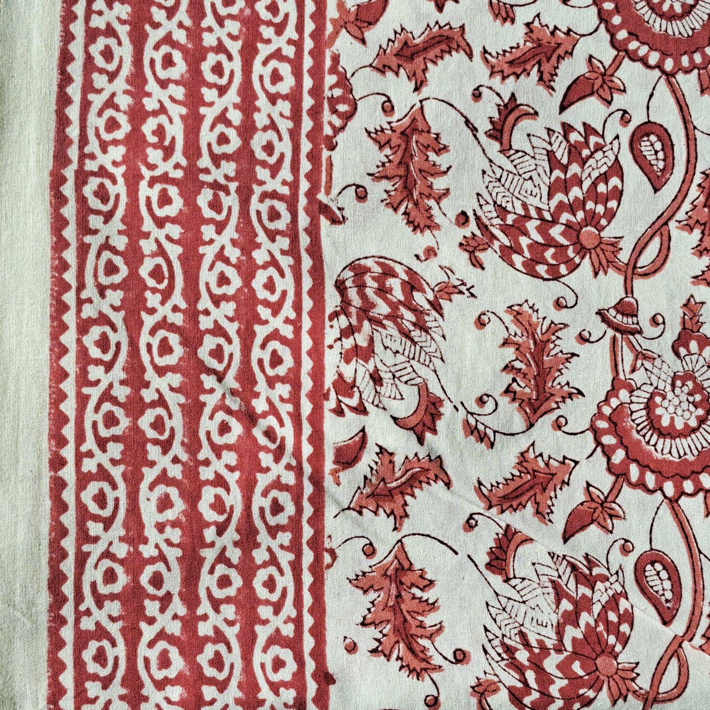 Suzani hand block print rectangular tablecloth