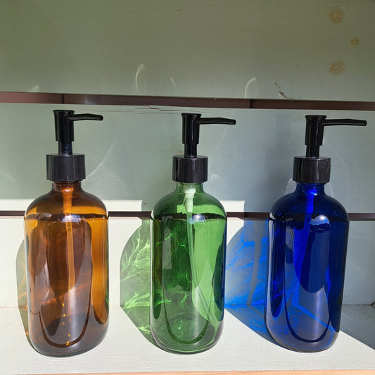 Glass pump dispenser