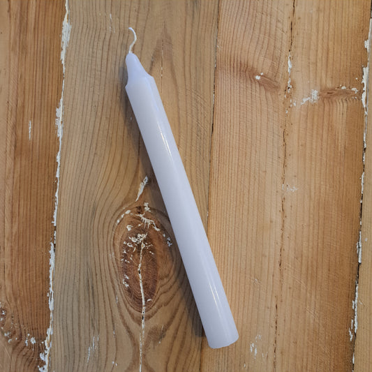 White 20cm dinner candle