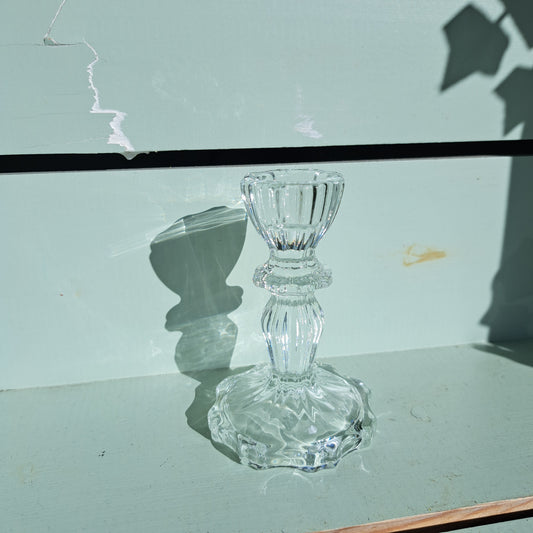 11cm glass candle stick