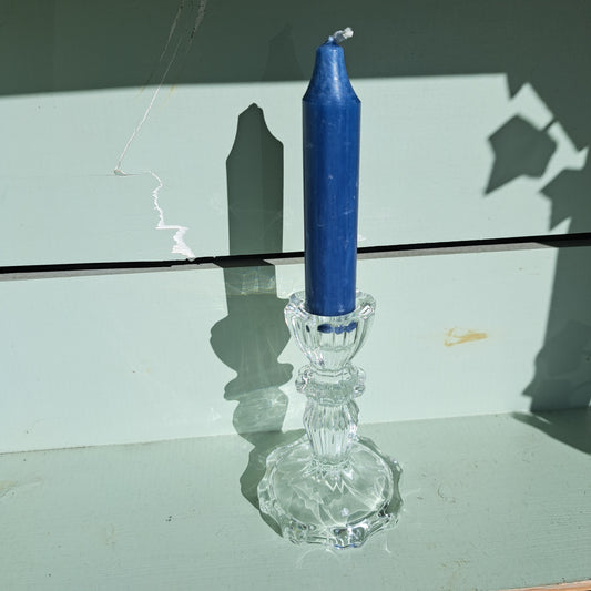 11cm glass candle stick