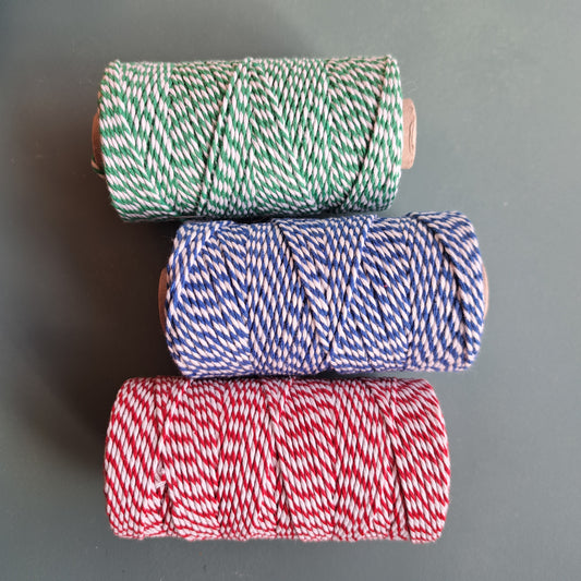 Stripy cotton string