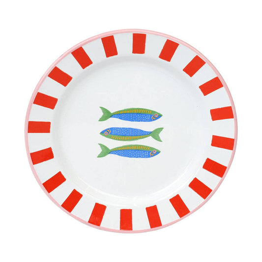 Fish 20cm enamel plate