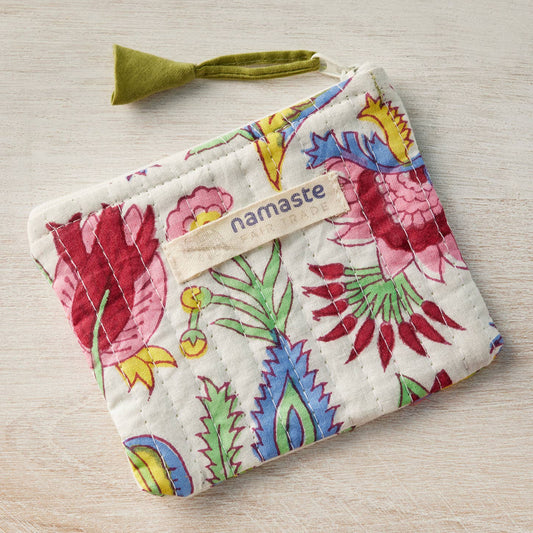 Shvanthi block print coin purse