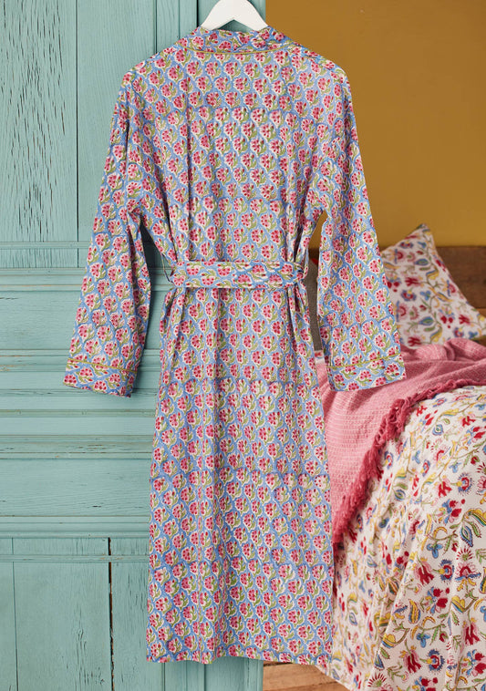 Taruni block print dressing gown